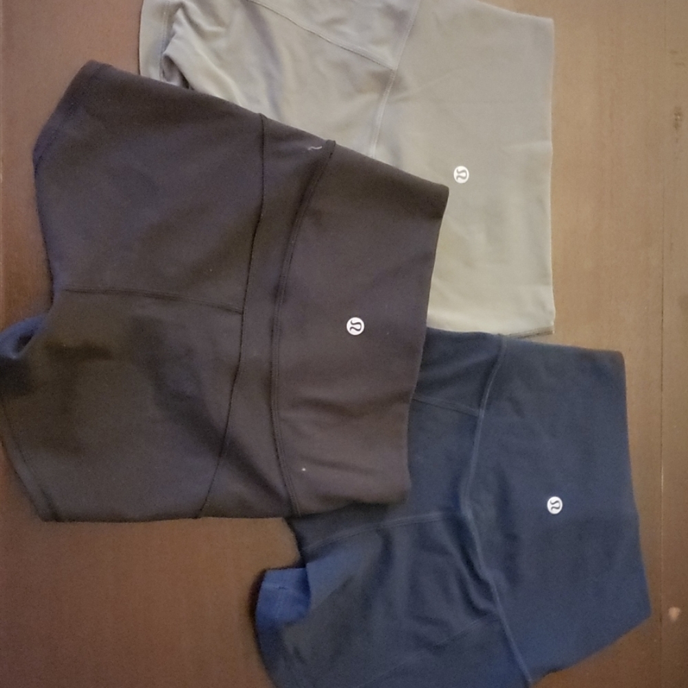 3 pairs Lu Lu Lemon shorts